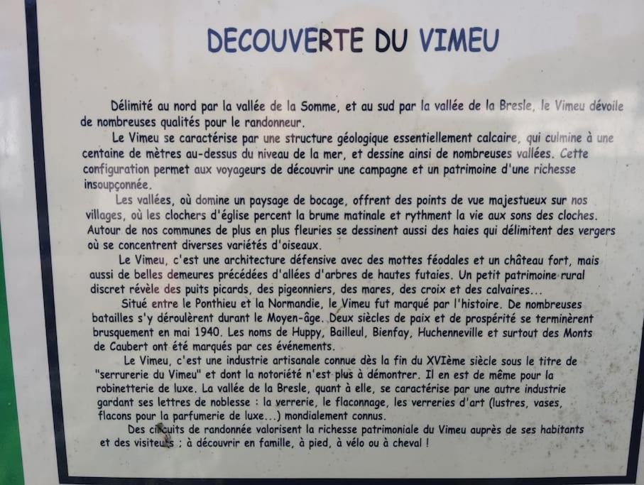 Gite Au Ptit Canin Moyenneville  Esterno foto